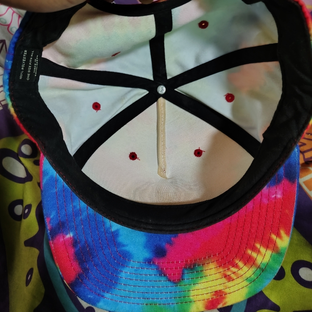 "MISHKA" Or "MNWKA" Multicolor Tie-Dye Snapback ( New w/o Tags 💯!) - Picture 2 of 4